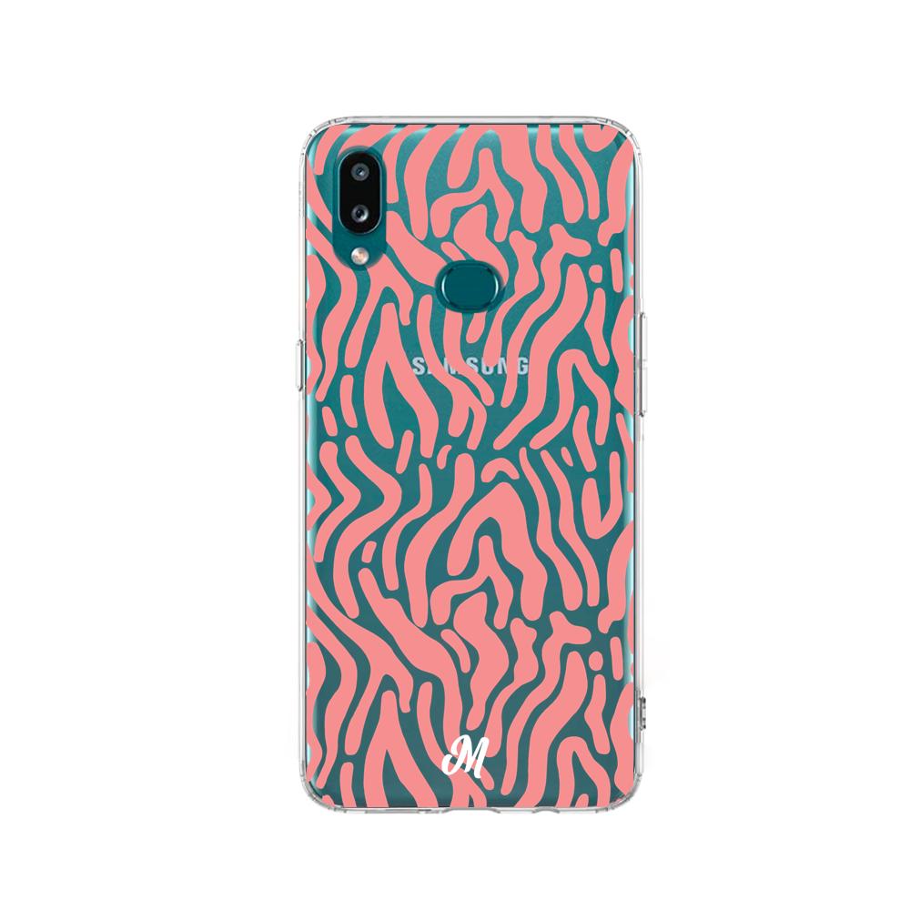 Case para Samsung a10s Líneas Corales - Mandala Cases