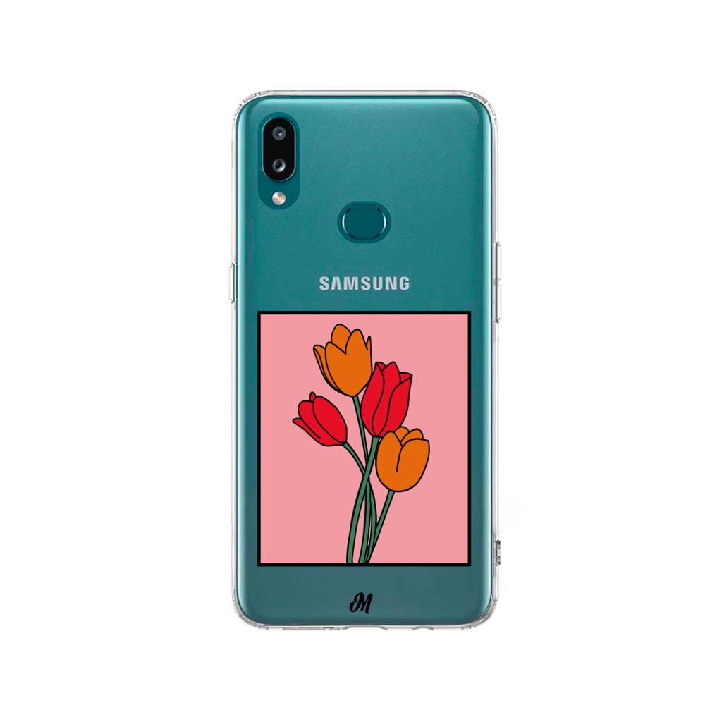 Case para Samsung a10s Tulipanes de amor - Mandala Cases