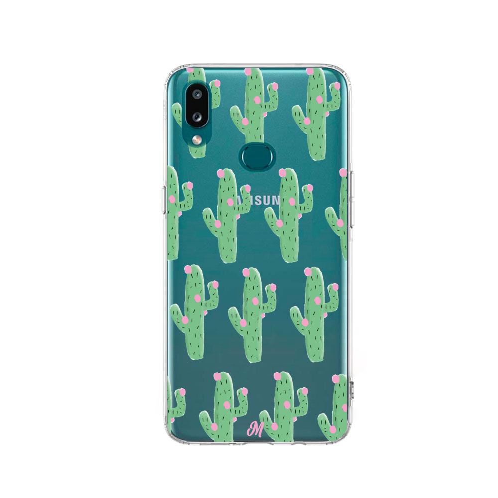 Case para Samsung a10s Cactus Con Flor Rosa  - Mandala Cases