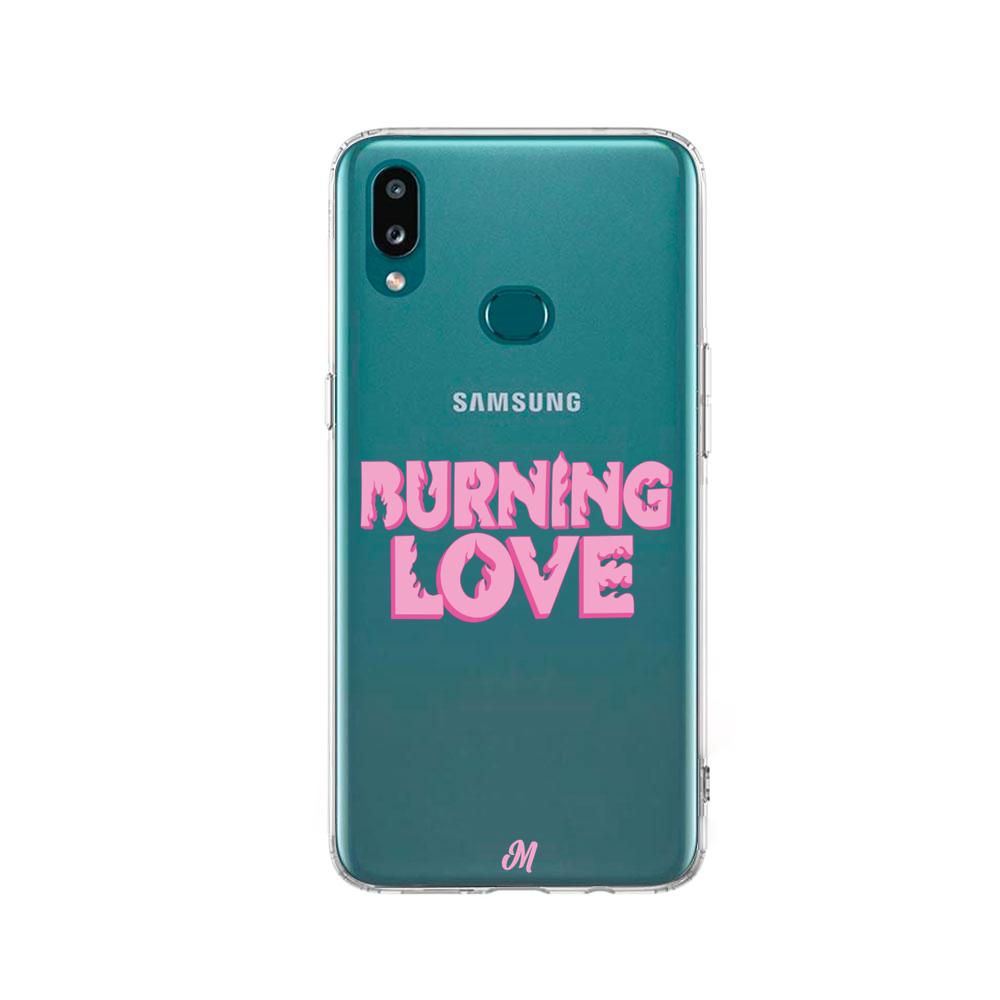 Case para Samsung a10s Funda Burning Love  - Mandala Cases