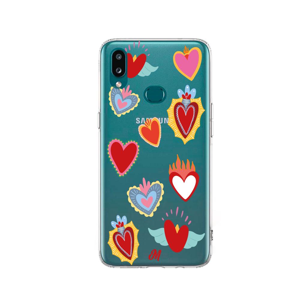 Case para Samsung a10s Corazón de Guadalupe - Mandala Cases