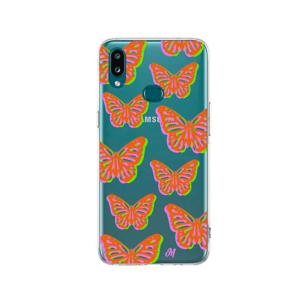 Case para Samsung a10s Mariposas rojas aesthetic - Mandala Cases