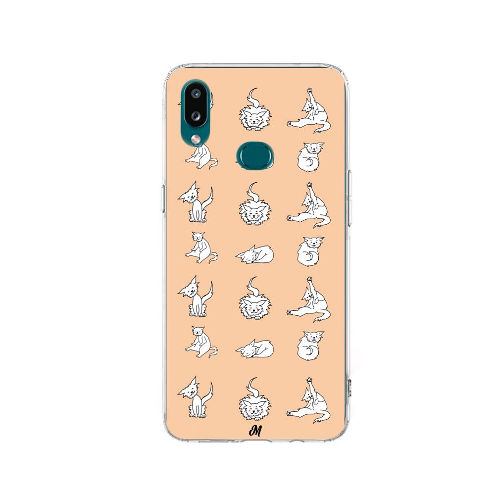 Case para Samsung a10s Yoga gatuna - Mandala Cases