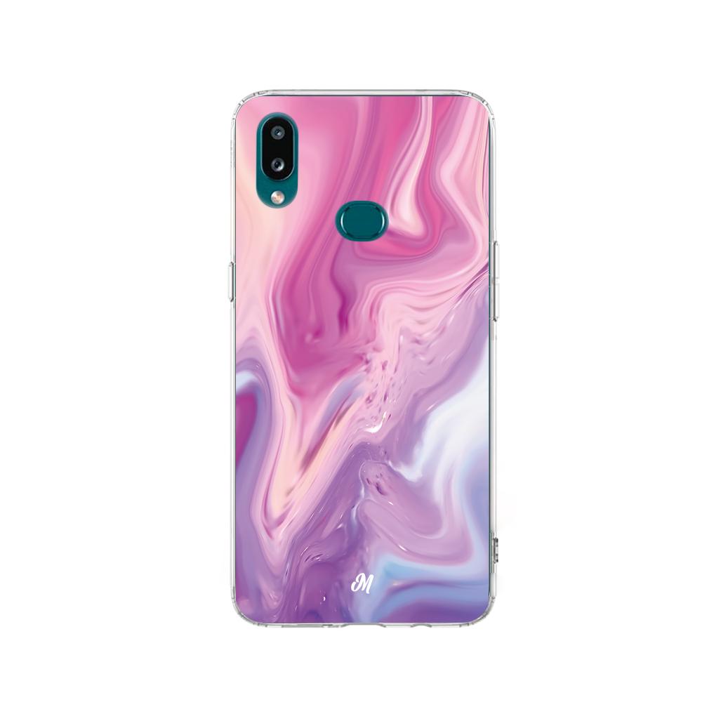Cases para Samsung a10s Marmol liquido pink - Mandala Cases
