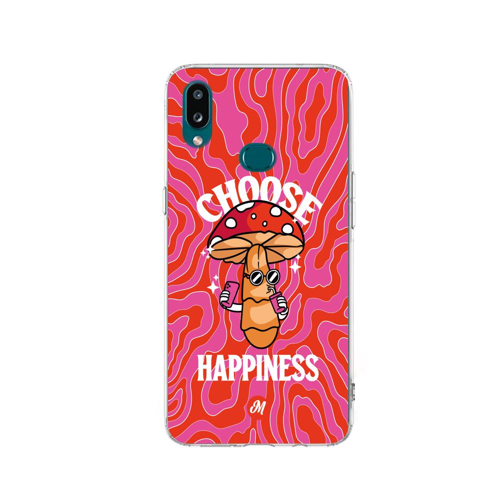 Cases para Samsung a10s Choose happiness - Mandala Cases
