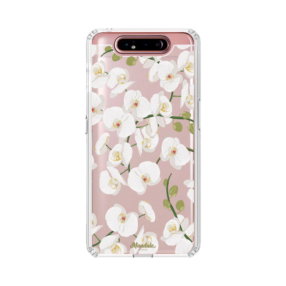 Case para Samsung A80 Funda Orquídeas  - Mandala Cases