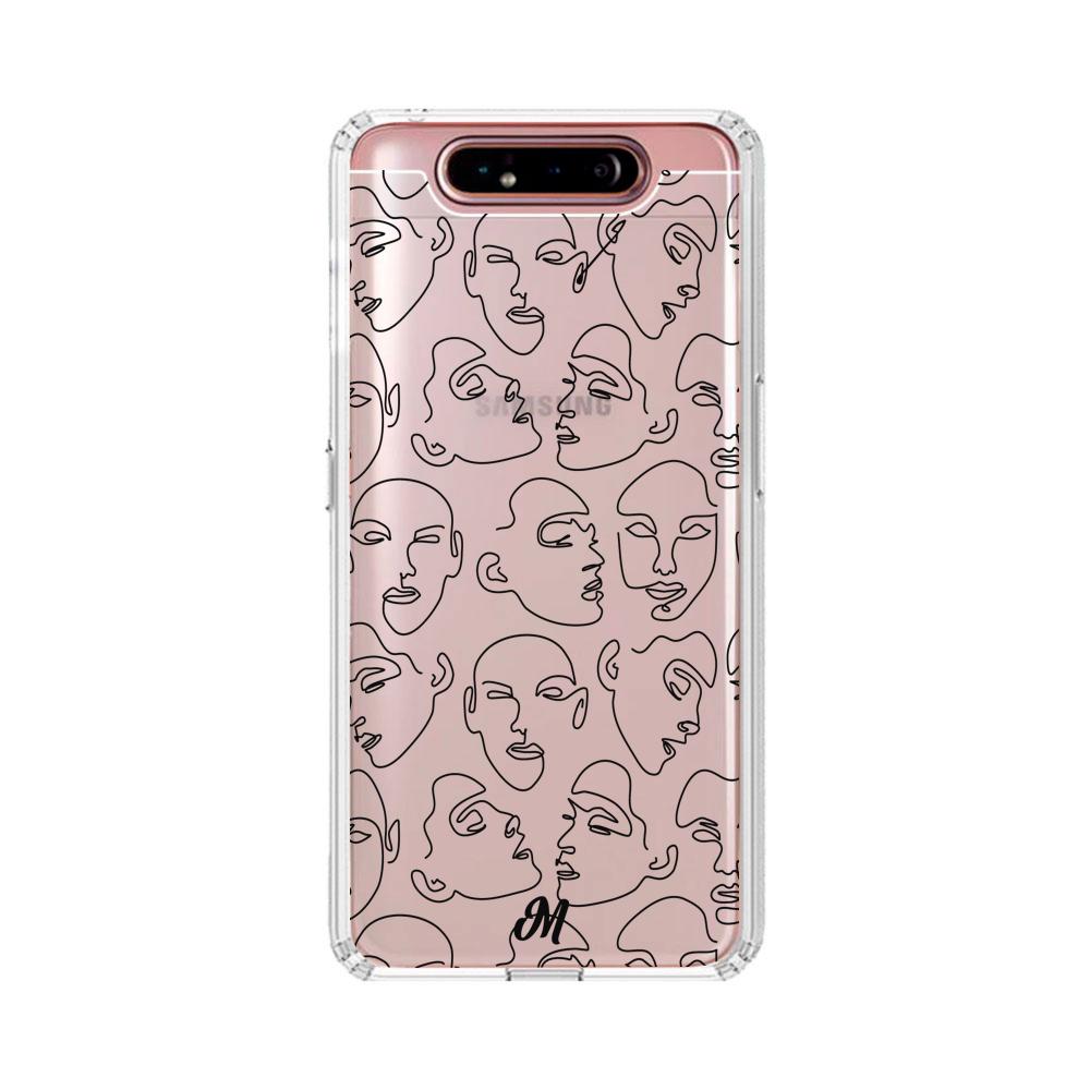 Case para Samsung A80 Funda Caras en Líneas  - Mandala Cases