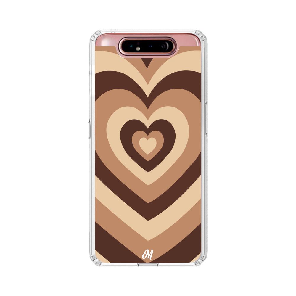 Case para Samsung A80 Corazón café - Mandala Cases