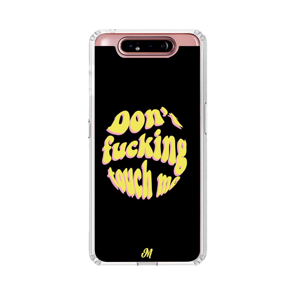 Case para Samsung A80 Don't fucking touch me amarillo - Mandala Cases