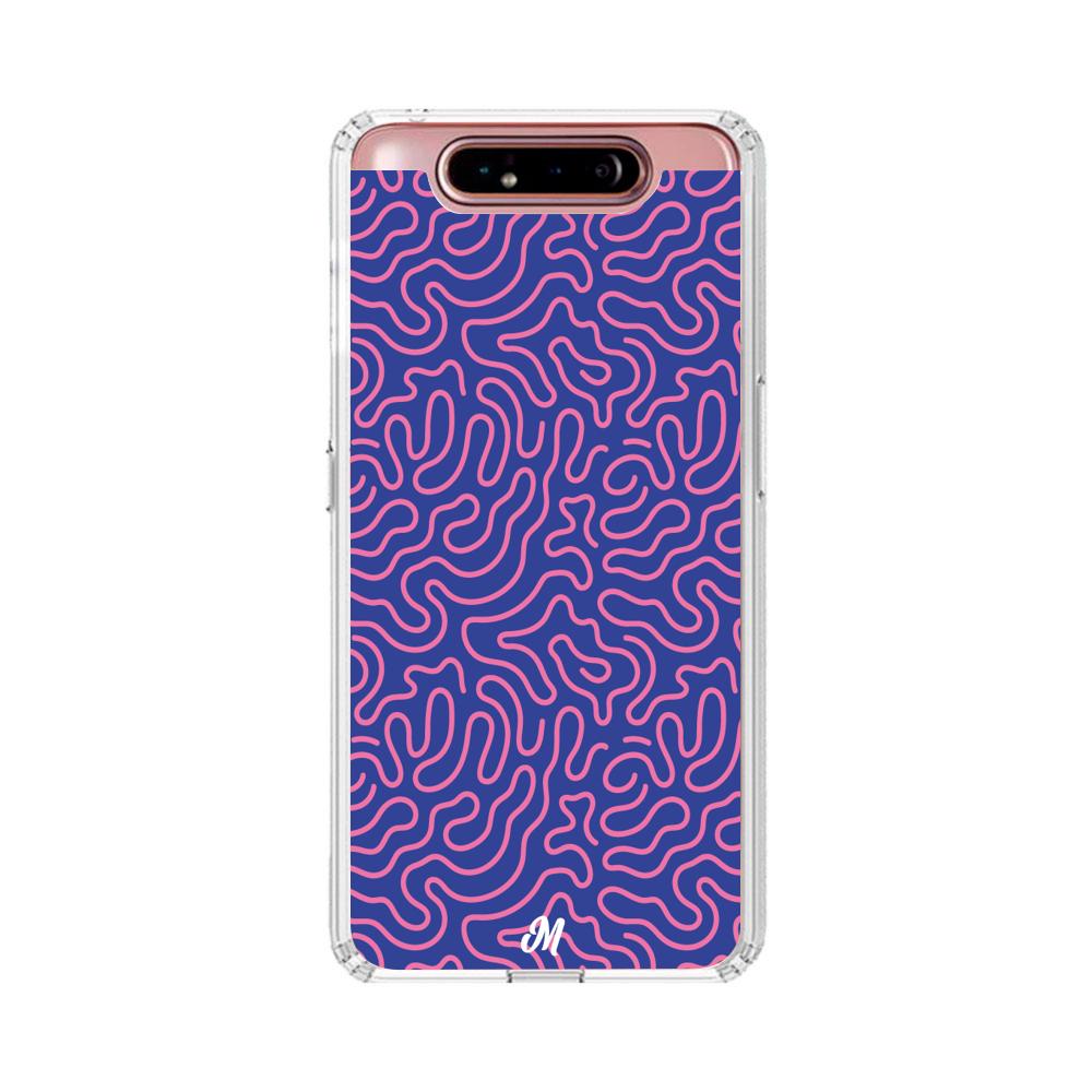 Case para Samsung A80 Pink crazy lines - Mandala Cases