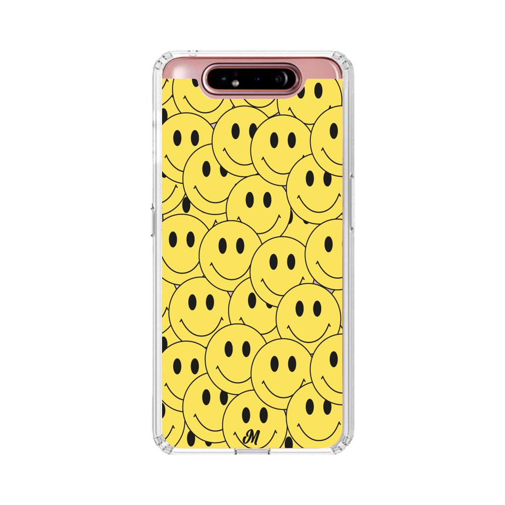 Case para Samsung A80 Yellow happy faces - Mandala Cases
