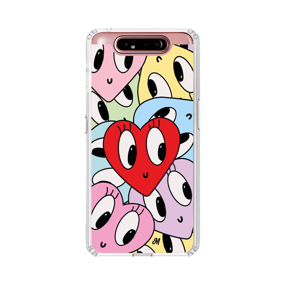 Case para Samsung A80 Corazones felices - Mandala Cases