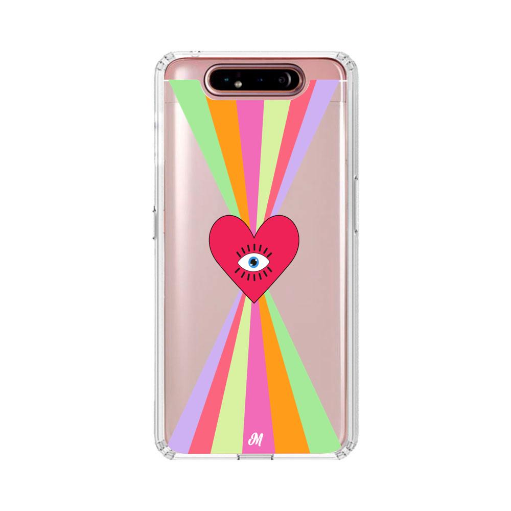 Case para Samsung A80 Corazon arcoiris - Mandala Cases