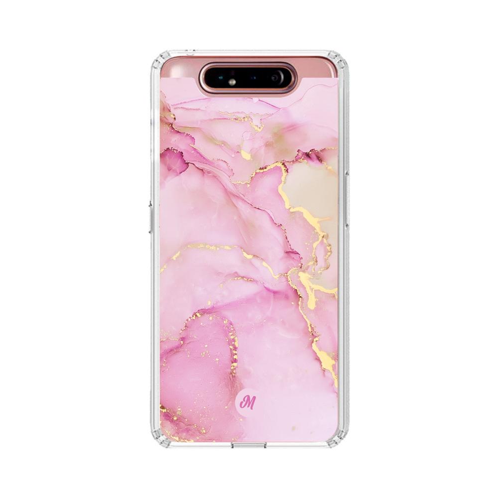 Cases para Samsung A80 Pink marble - Mandala Cases