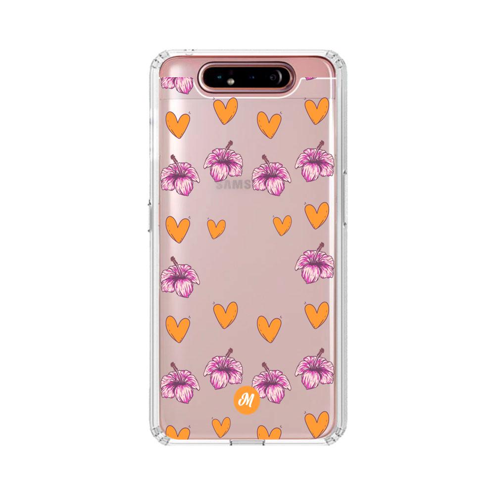 Cases para Samsung A80 Amor naranja - Mandala Cases
