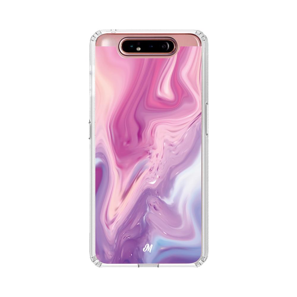 Cases para Samsung A80 Marmol liquido pink - Mandala Cases