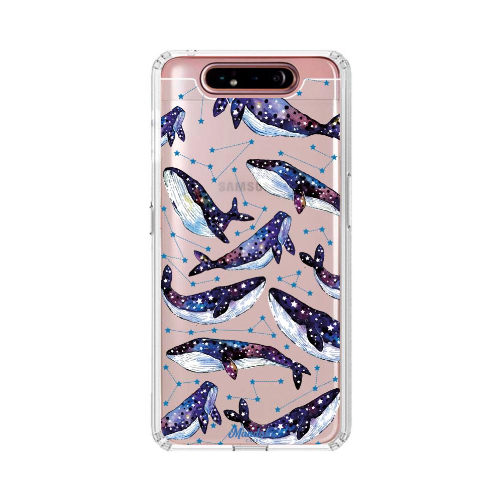 Case para Samsung A80 Funda Ballenas Espaciales  - Mandala Cases