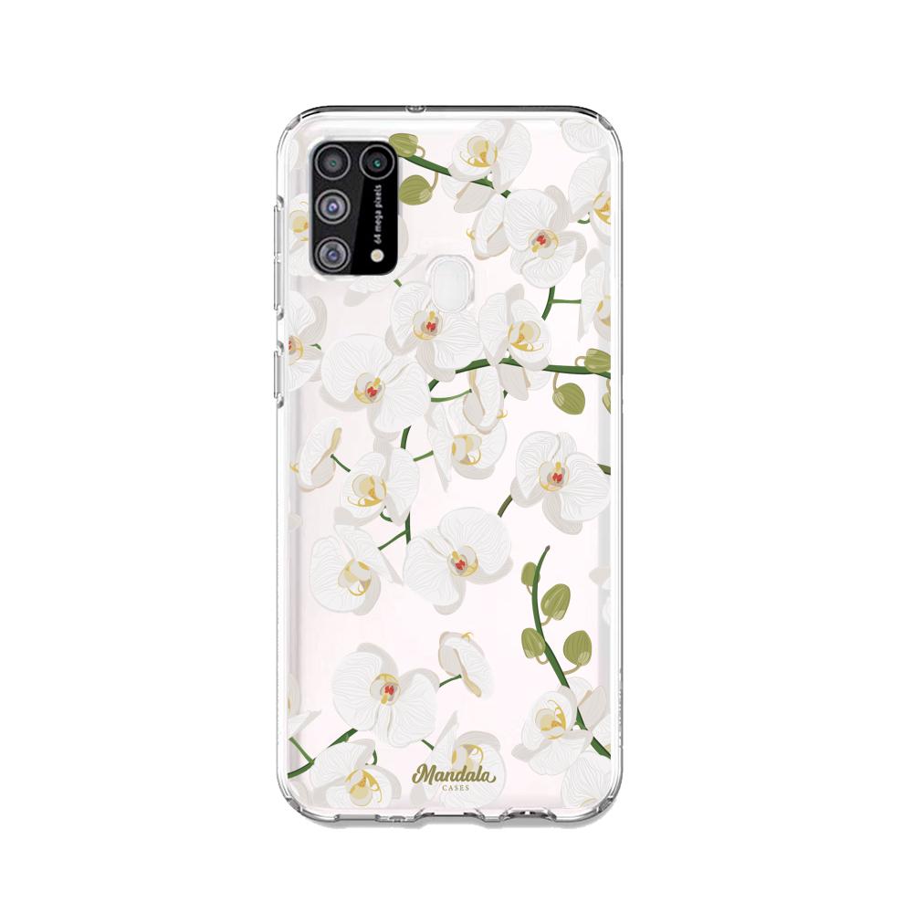 Case para Samsung M31 Funda Orquídeas  - Mandala Cases