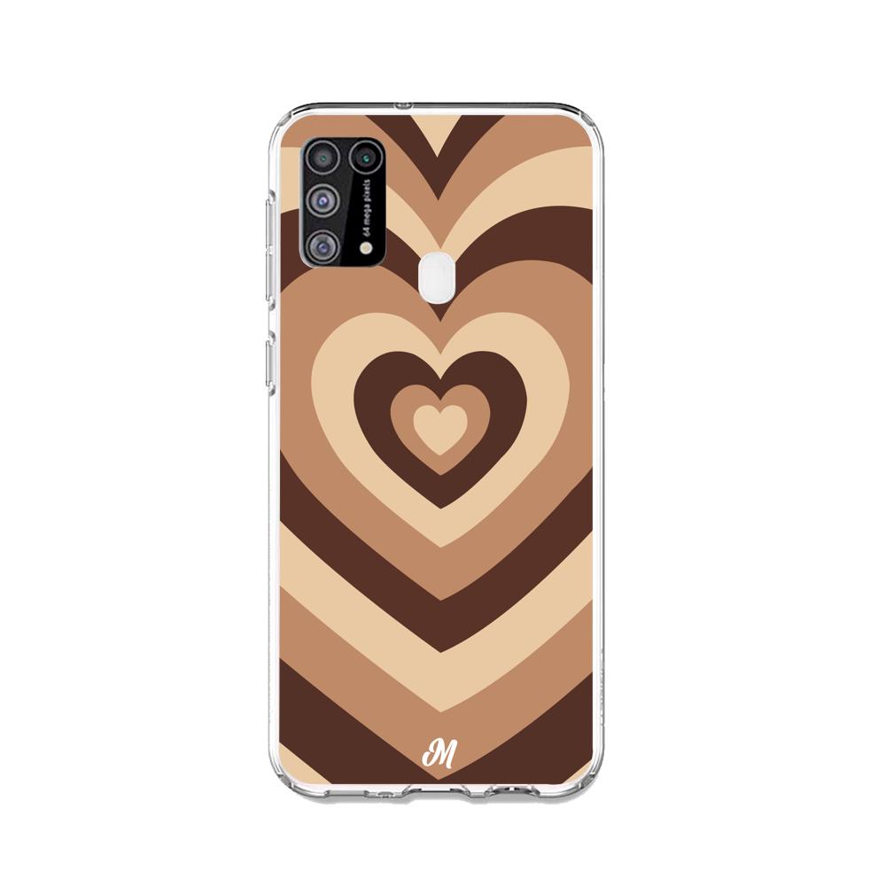 Case para Samsung M31 Corazón café - Mandala Cases