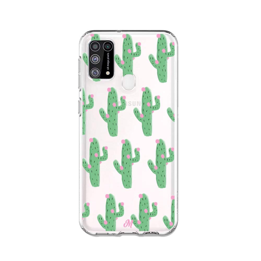 Case para Samsung M31 Cactus Con Flor Rosa  - Mandala Cases