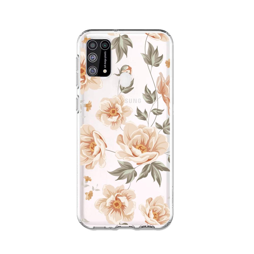 Case para Samsung M31 de Flores Beige - Mandala Cases