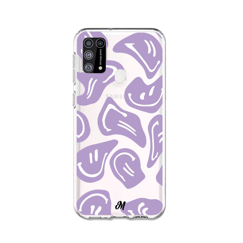 Case para Samsung M31 Happy Face Morado-  - Mandala Cases