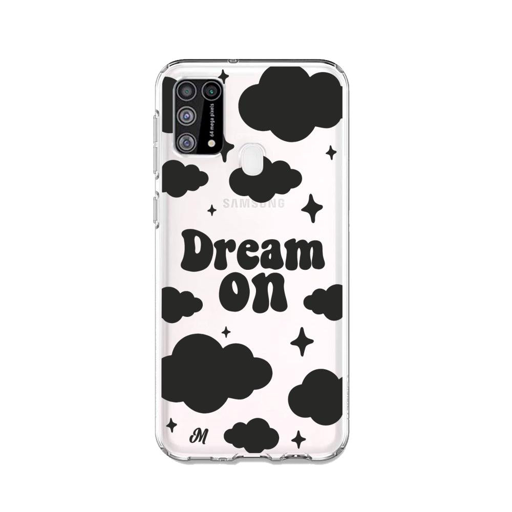 Case para Samsung M31 Dream on negro - Mandala Cases