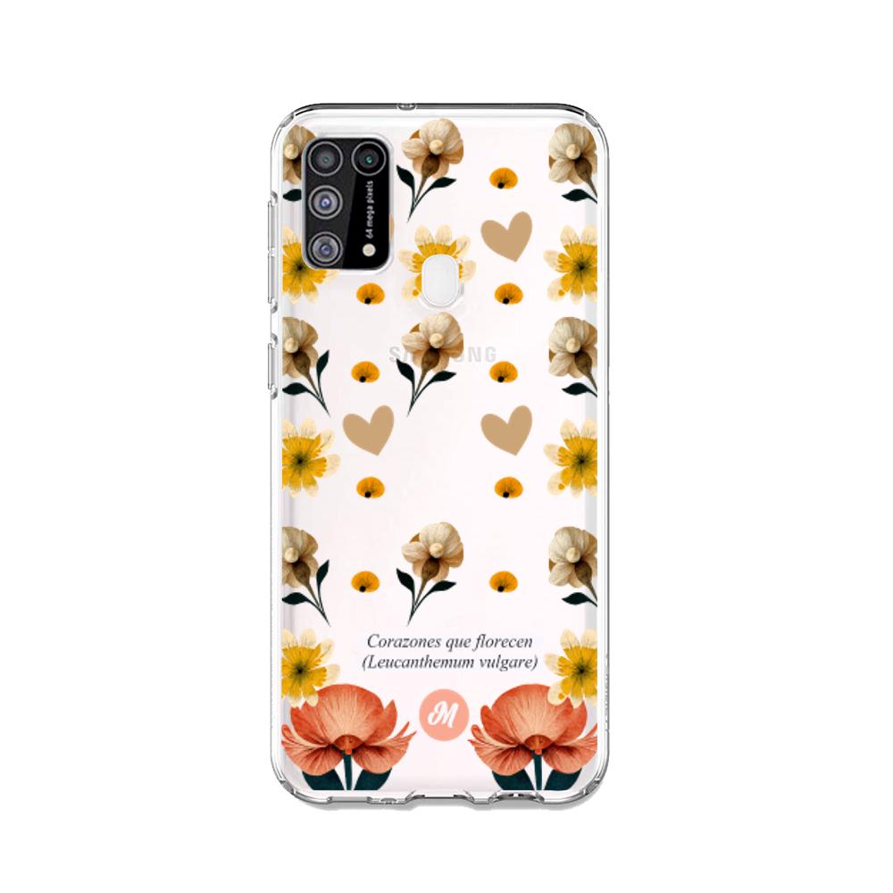 Cases para Samsung M31 Corazones que florecen - Mandala Cases