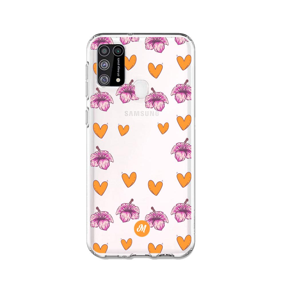 Cases para Samsung M31 Amor naranja - Mandala Cases