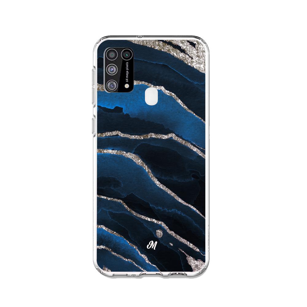 Cases para Samsung M31 Marble Blue - Mandala Cases