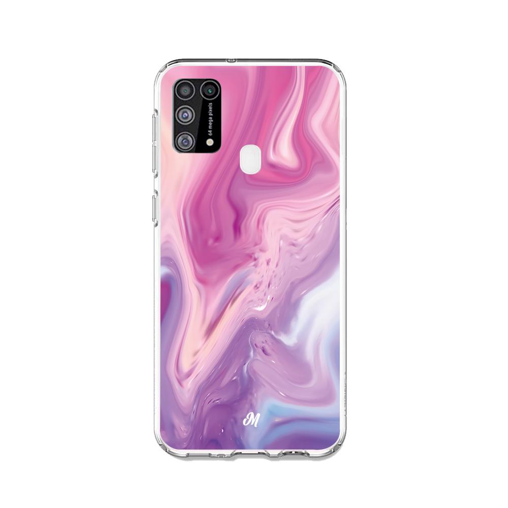 Cases para Samsung M31 Marmol liquido pink - Mandala Cases