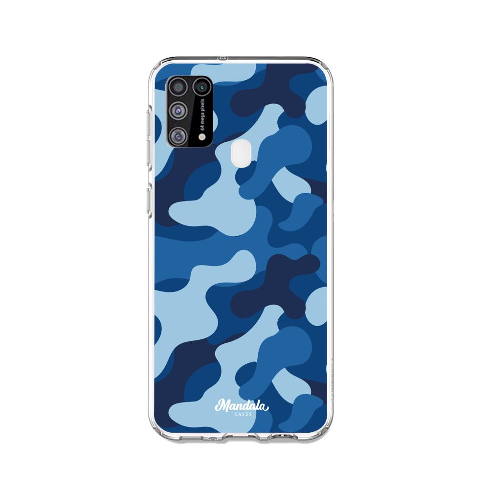 Estuches para Samsung M31 - Blue Militare Case  - Mandala Cases
