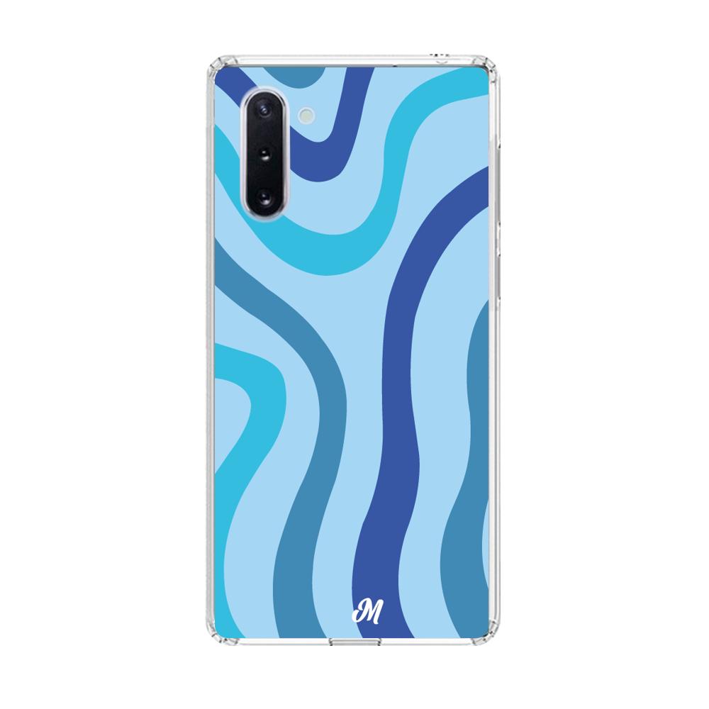 Case para Samsung note 10 Líneas Azules - Mandala Cases