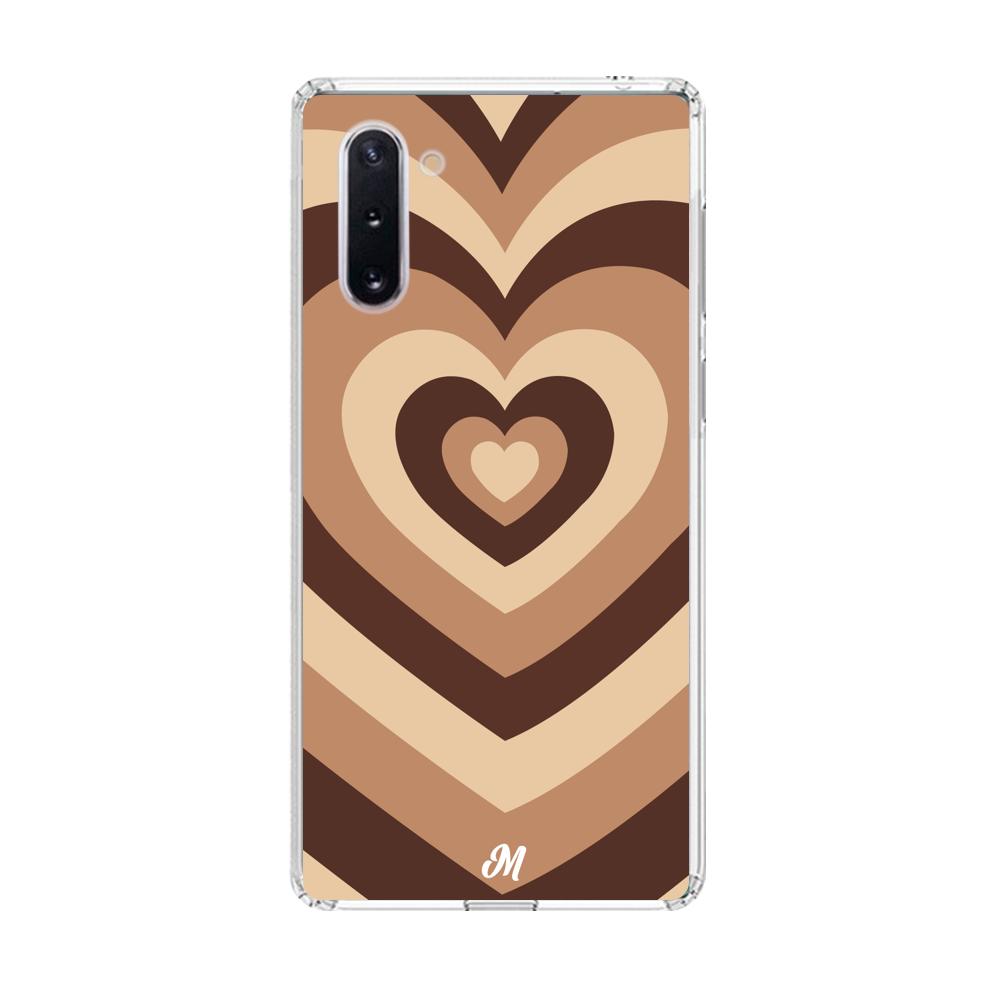 Case para Samsung note 10 Corazón café - Mandala Cases
