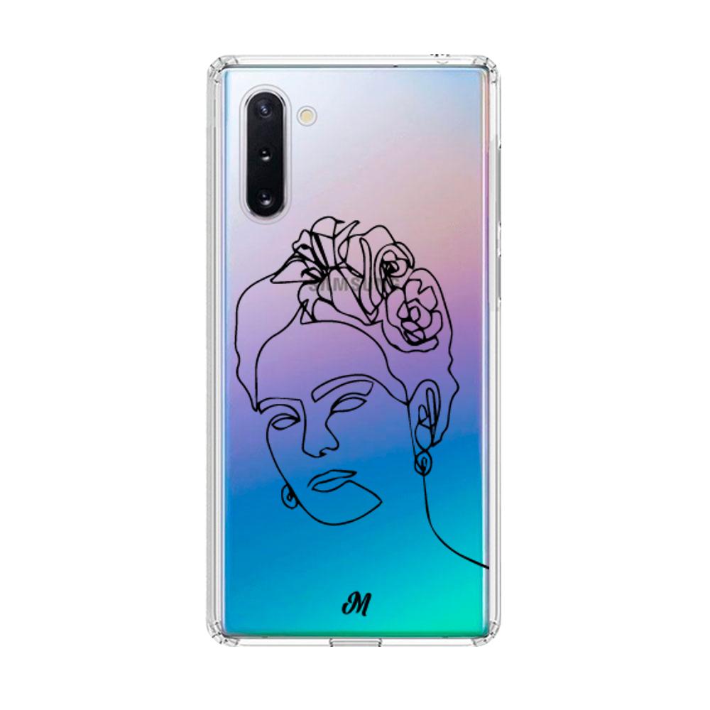 Estuches para Samsung note 10 - Frida Line Art Case  - Mandala Cases