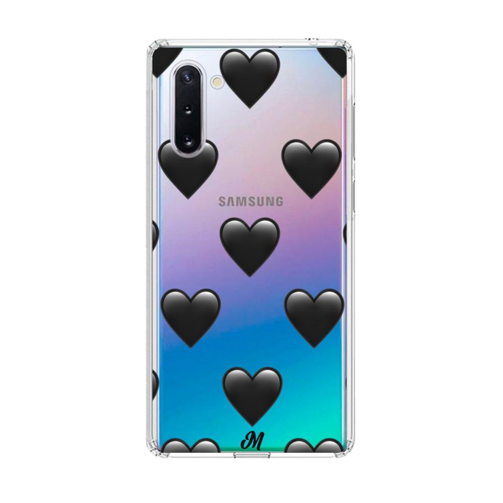 Case para Samsung note 10 de Corazón Negro - Mandala Cases