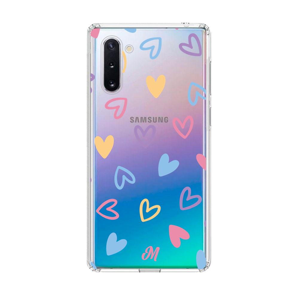 Case para Samsung note 10 Dibujo de Corazones  - Mandala Cases