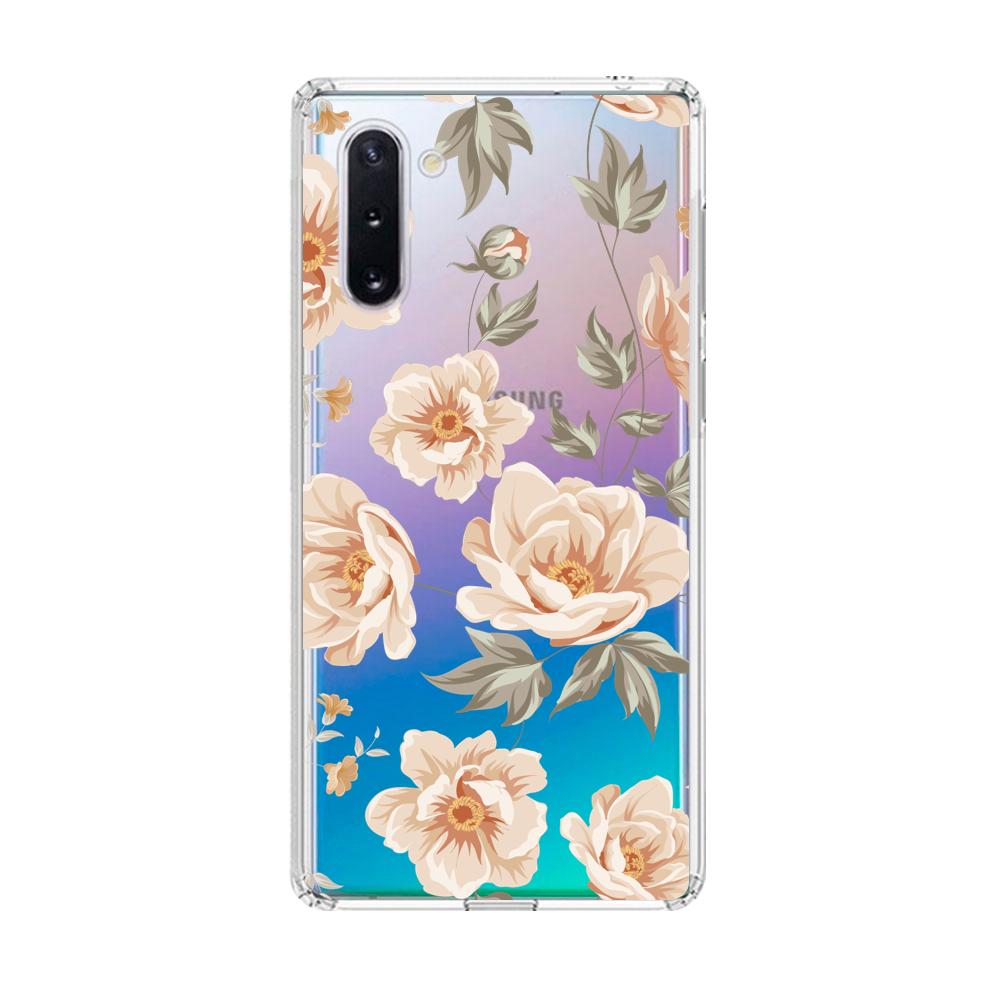 Case para Samsung note 10 de Flores Beige - Mandala Cases