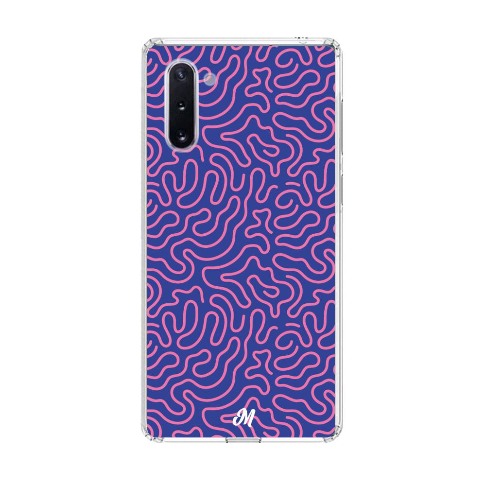 Case para Samsung note 10 Pink crazy lines - Mandala Cases