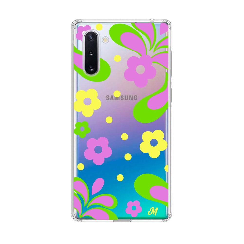 Case para Samsung note 10 Flores moradas aesthetic - Mandala Cases