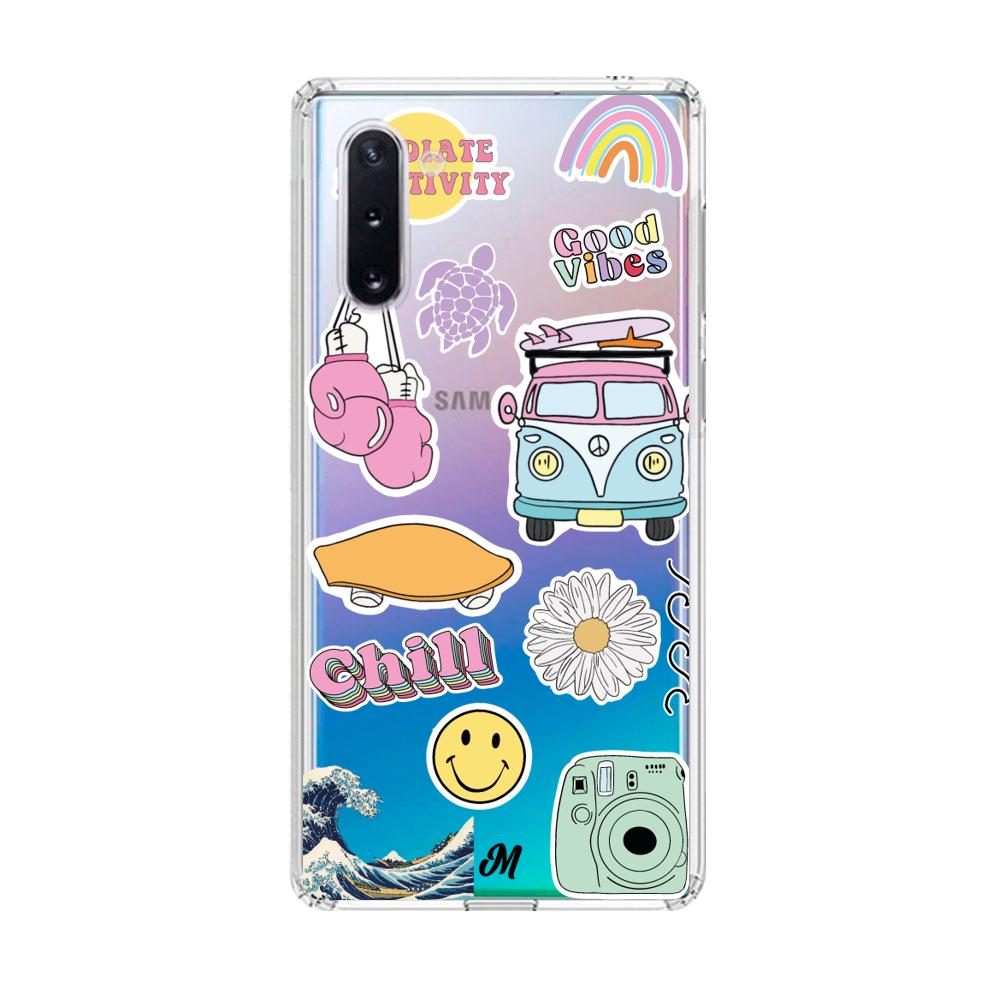 Case para Samsung note 10 Chill summer stickers - Mandala Cases