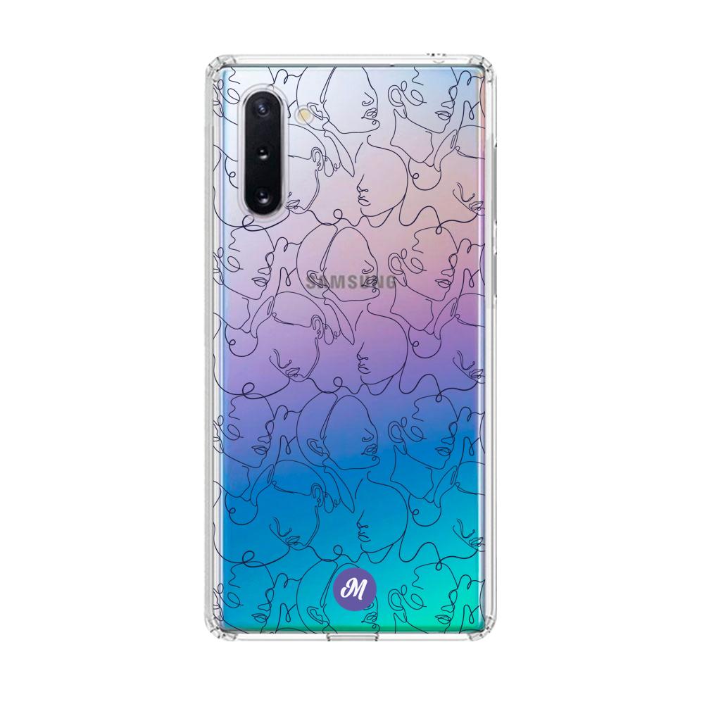 Cases para Samsung note 10 Funda Caras en Líneas Remake - Mandala Cases