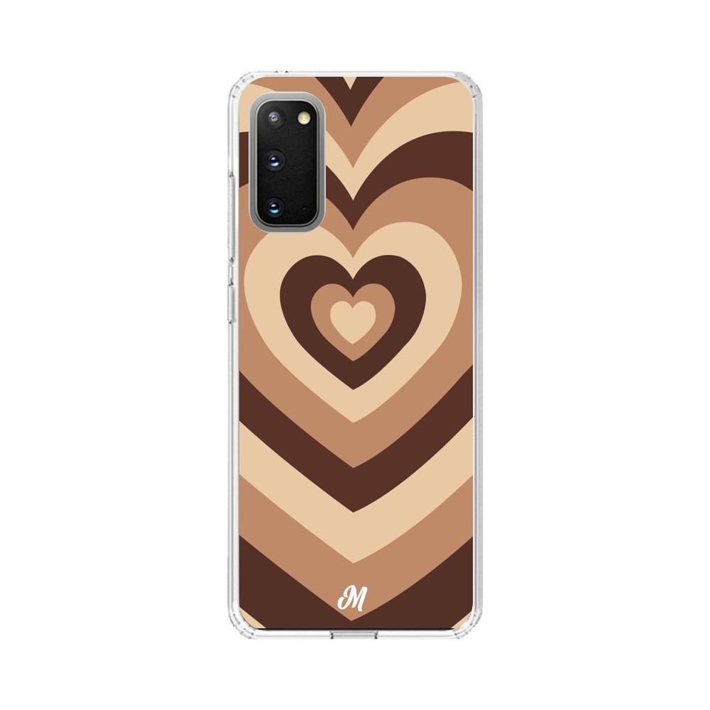 Case para Samsung S20 Plus Corazón café - Mandala Cases