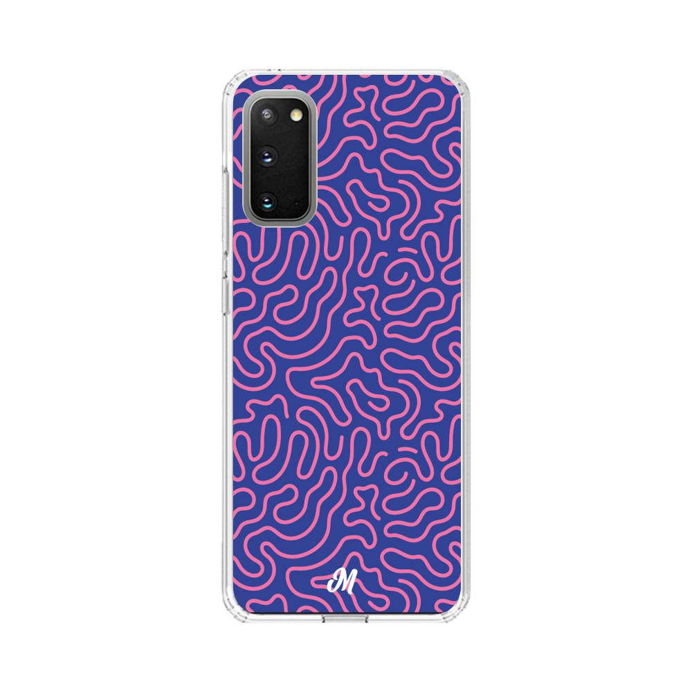 Case para Samsung S20 Plus Pink crazy lines - Mandala Cases