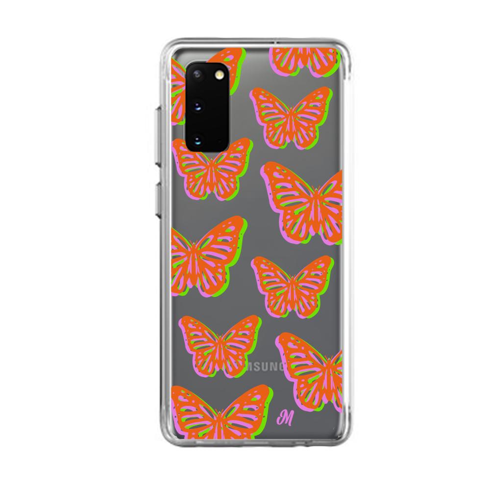 Case para Samsung S20 Plus Mariposas rojas aesthetic - Mandala Cases