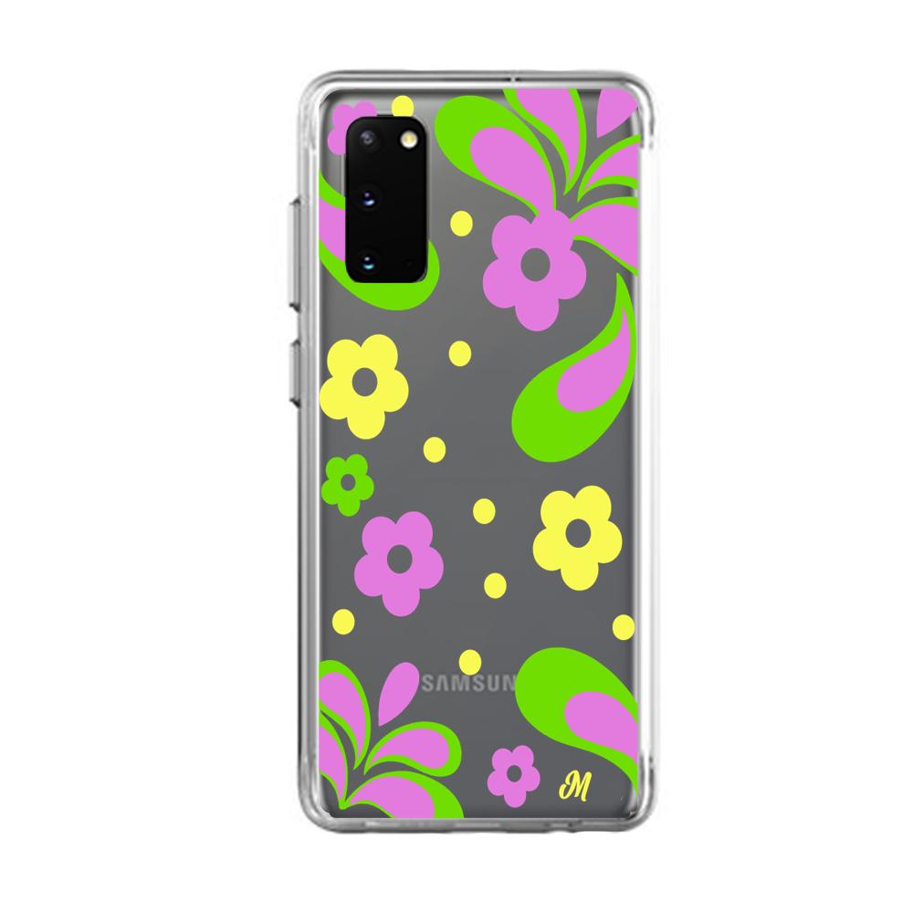 Case para Samsung S20 Plus Flores moradas aesthetic - Mandala Cases