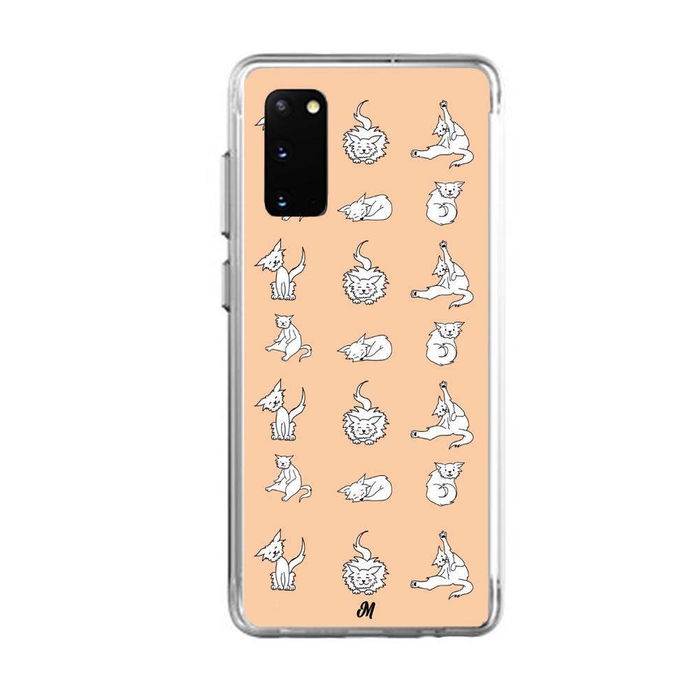 Case para Samsung S20 Plus Yoga gatuna - Mandala Cases