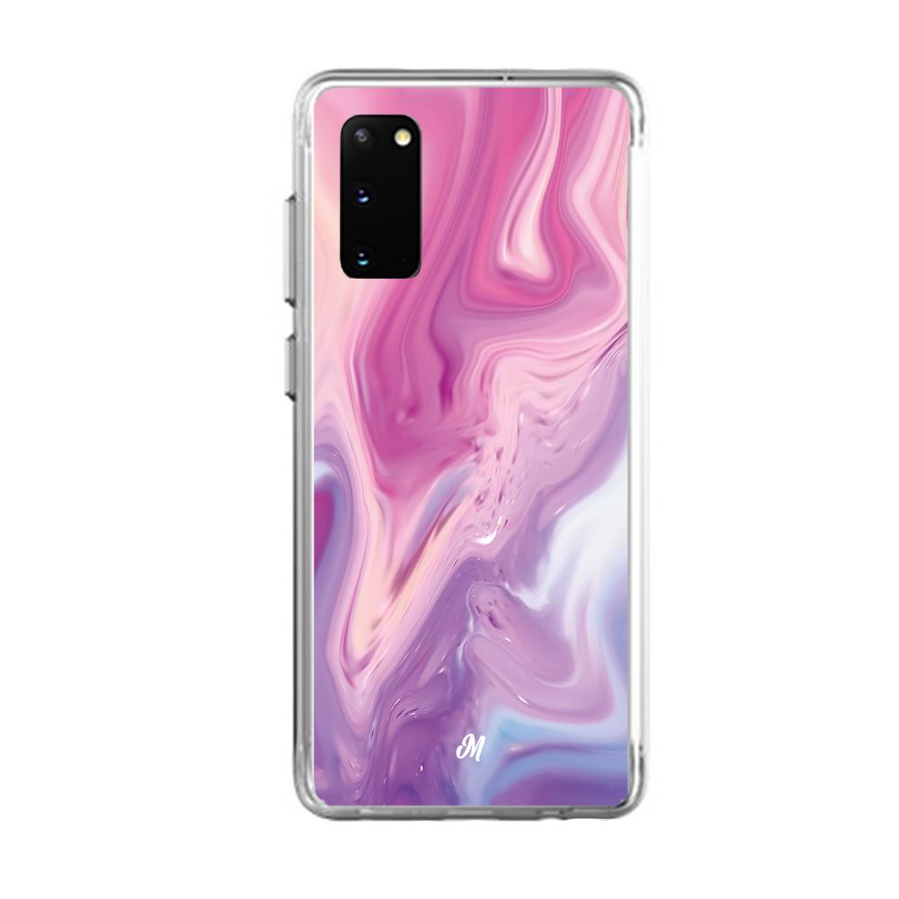 Cases para Samsung S20 Plus Marmol liquido pink - Mandala Cases