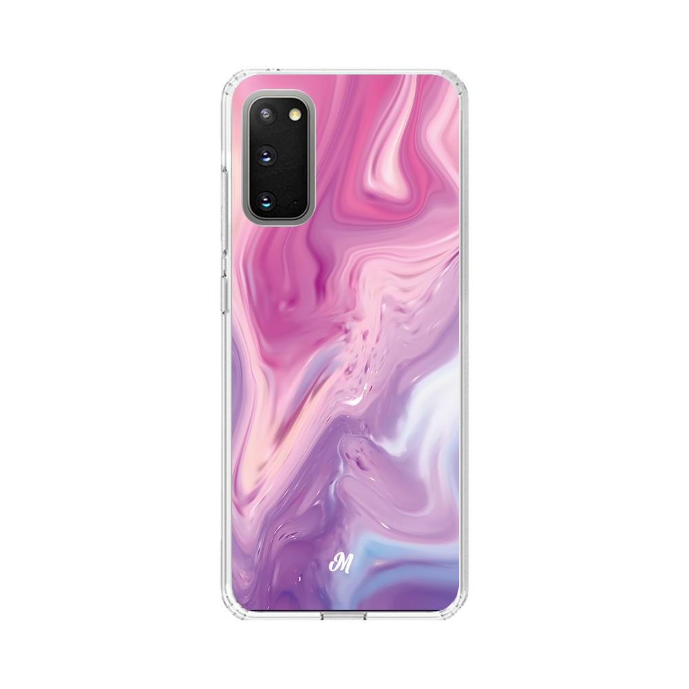 Cases para Samsung S20 Marmol liquido pink - Mandala Cases