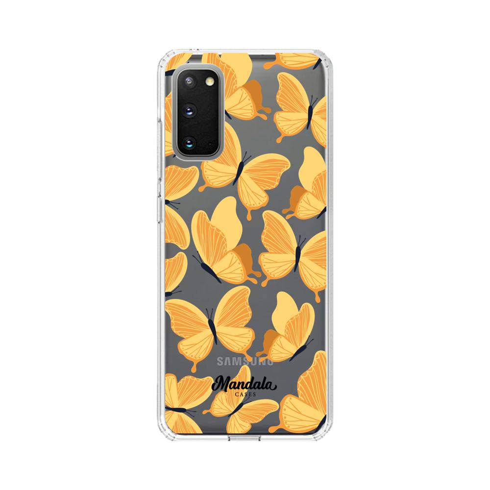 Estuches para Samsung S20 Plus - Yellow Butterflies Case  - Mandala Cases